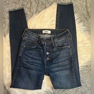 JBD High Waisted Button Fly Skinny Jeans